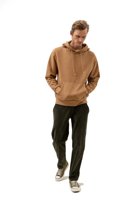 Rhythm Worn Path Fleece Hoodie - Brown - Full
