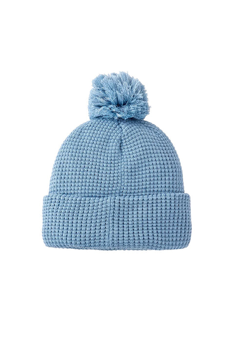 Rip Curl Anoeta Reg Pom Pom Beanie - Dusty Blue- Back