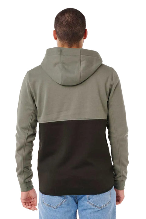 Rip Curl Anti Series Departed Zip Thru Jacket - Cactus Green- Back