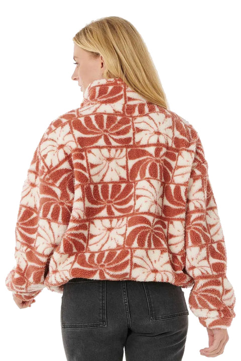 Rip Curl AOTS - TY Williams Polar Fleece - Brick - Back