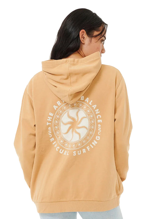 Rip Curl Balance Relaxed Hoodie - Tan - Back