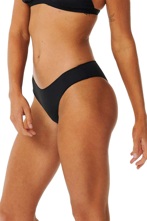 Rip Curl Classic Surf Cheeky Coverage Bikini Bottoms - Black- Side