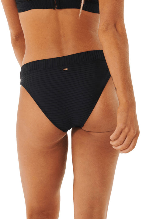 Rip Curl Classic Surf Full Bikini Bottom - Black- Back