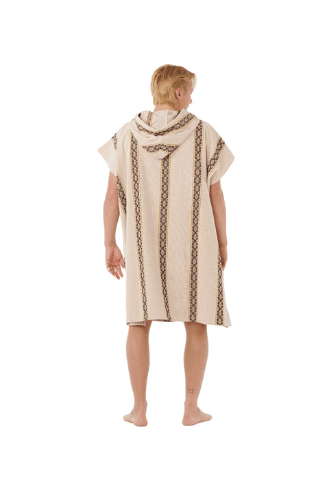 Rip Curl Classic Surf Hooded Towel - Bone- Back