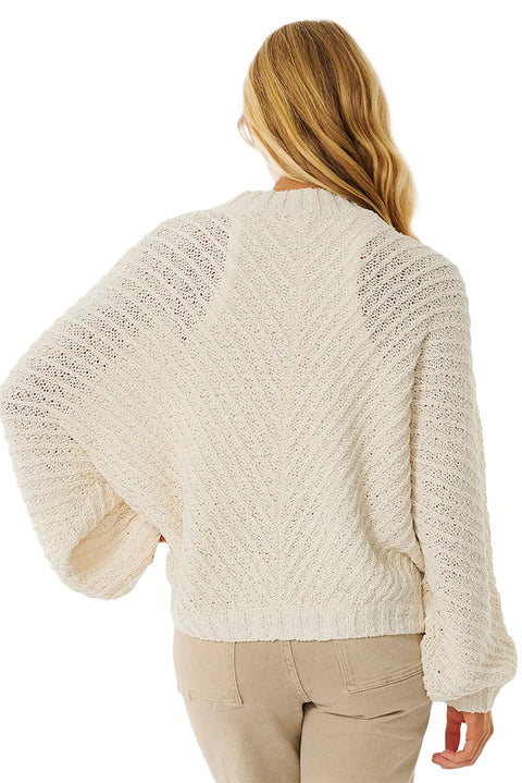 Rip Curl Classic Surf Knit Crew - Bone - Back