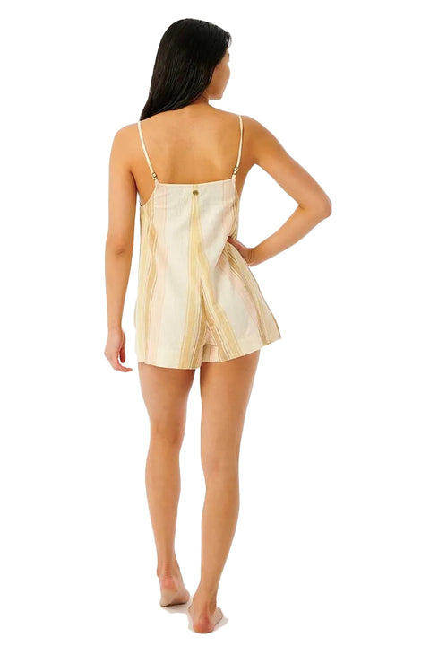 Rip Curl Classic Surf Stripe Onesie - Straw - Back