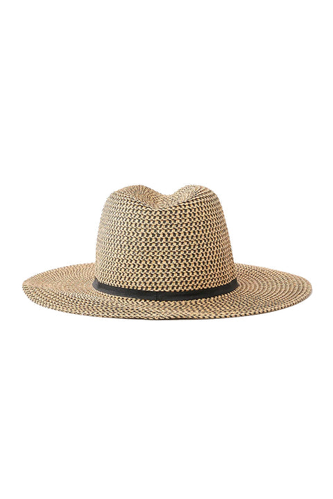 Rip Curl Classic Surf UPF Panama Hat - Black / Tan- back
