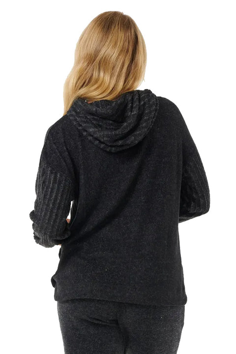 Rip Curl Cosy Hoody - Black Marle- Back