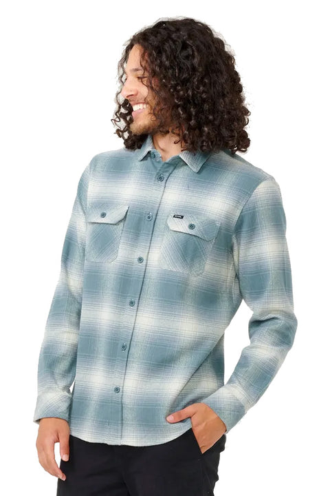 Rip Curl Count Flannel Shirt - Mint- Front