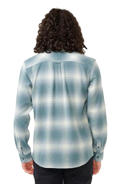 Rip Curl Count Flannel Shirt - Mint- Back