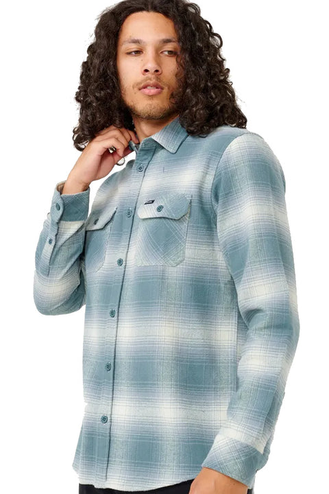 Rip Curl Count Flannel Shirt - Mint- Side