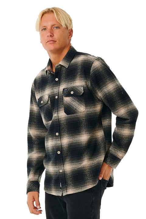 Rip Curl Count Flannel Shirt - Taupe