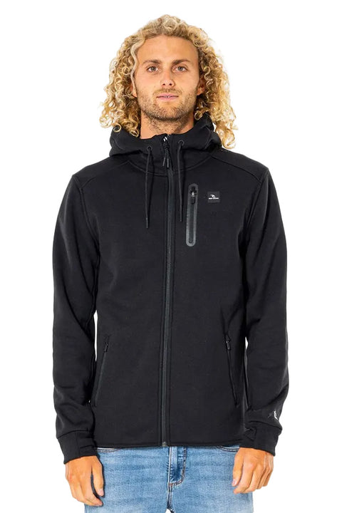 Rip Curl Departed Anti Series Fleece- Black-Front