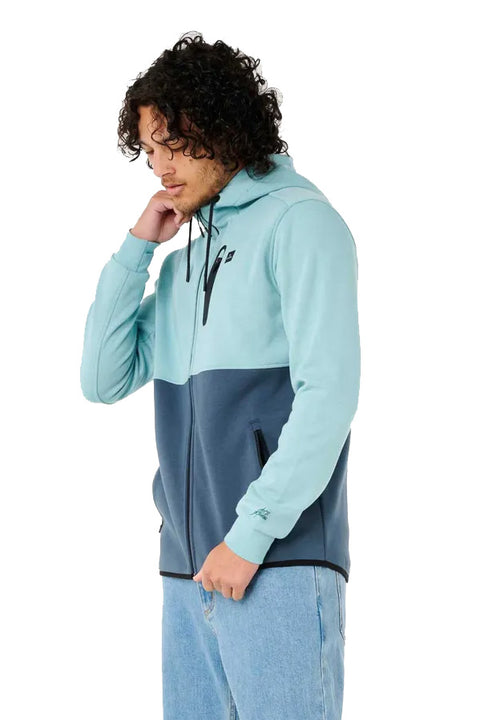 Rip Curl Anti Series Departed Zip Through Jacket - Blue Lagoon- Side