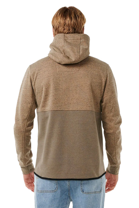 Rip Curl Departed Anti Series Fleece- Sand Dune- Back