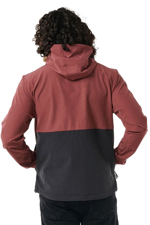 Rip Curl Elite Anti-Series Zip Through Jacket - Apple Butter- Back view