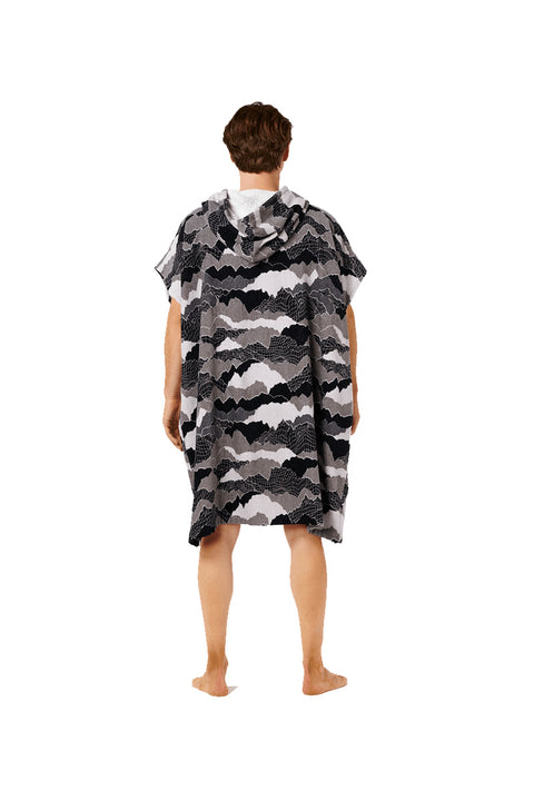 Rip Curl Fun Times Hooded Towel - Black / Grey- Back