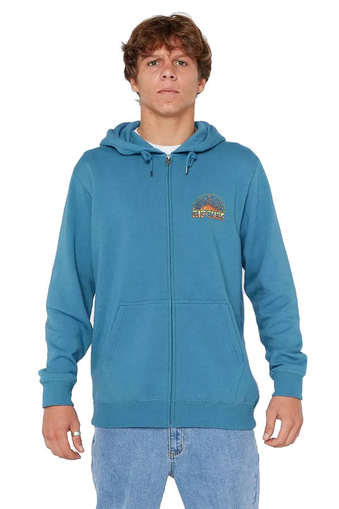 Rip Curl Grateful Shred Zip Hoodie - Storm Blue