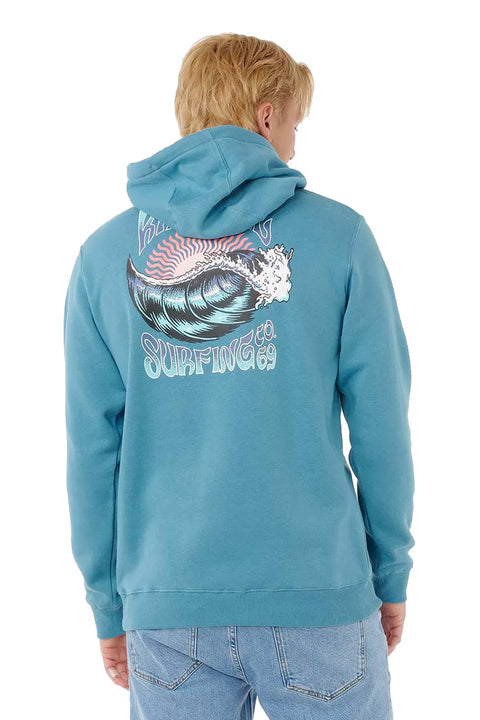 Rip Curl Hays And Razed Hoodie - Storm Blue - Back