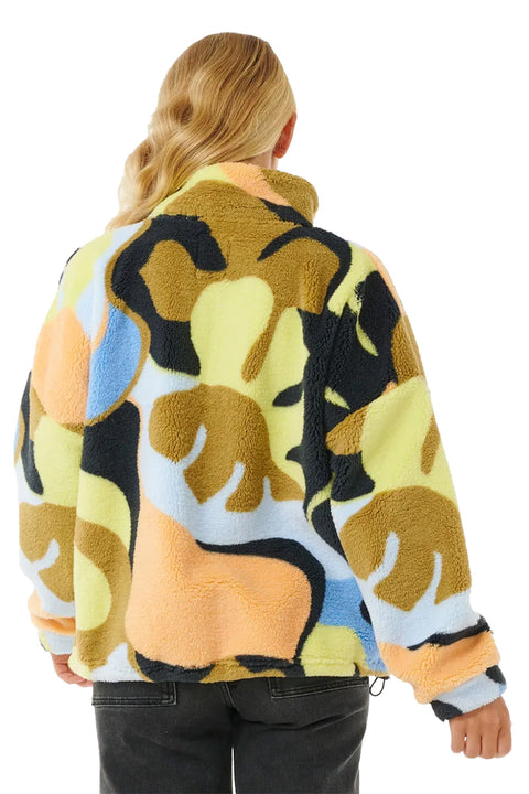 Rip Curl High Tide Polar Fleece- Black- Back