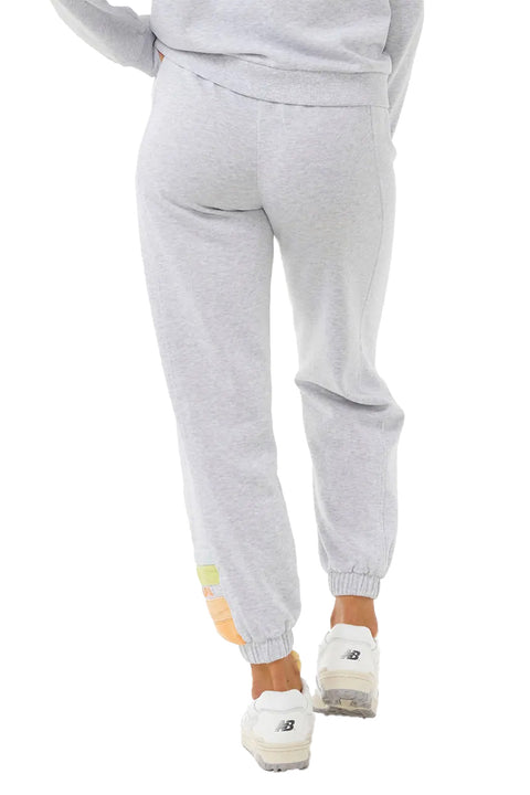 Rip Curl High Tide Track Pants - Light Grey Marle- Back