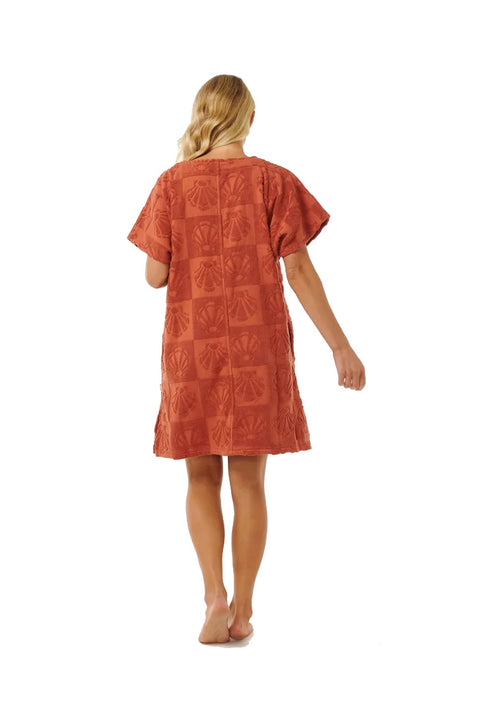 Rip Curl Holiday Poncho Towel - Rust- Back