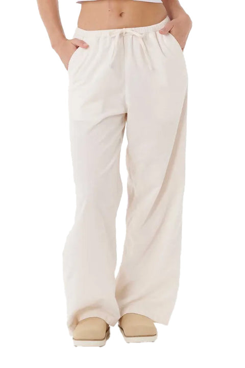 Rip Curl Keepsakes Washed Cord Pant - Stone- Front