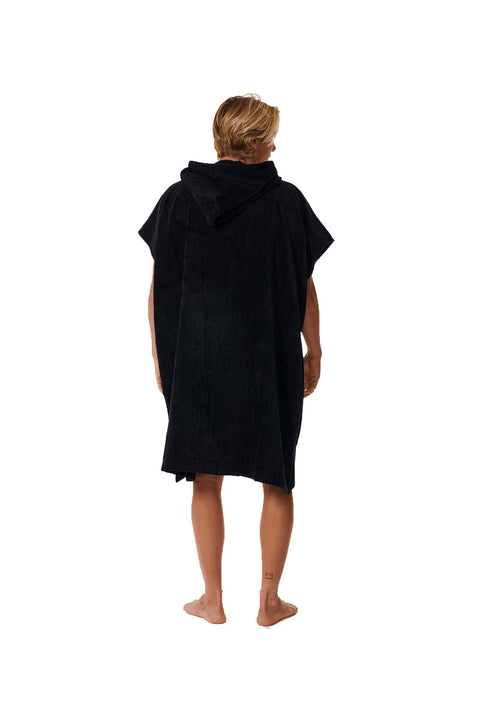 Rip Curl Logo Hooded Towel - Black- Back