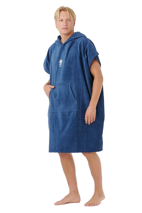 Rip Curl Logo Hooded Towel - Navy - Side