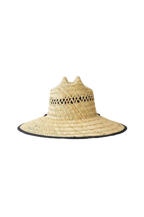 Rip Curl Logo Straw Hat - Natural- Back view