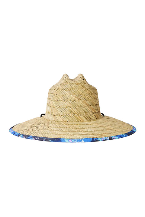 Rip Curl Mix Up Straw Hat - Blue Yonder - Back