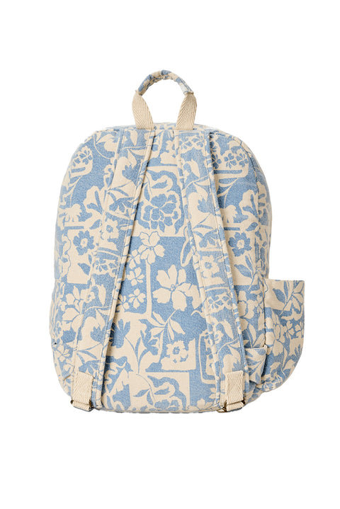 Rip Curl Mixed Canvas 18L Backpack - Blissful Blue- Back
