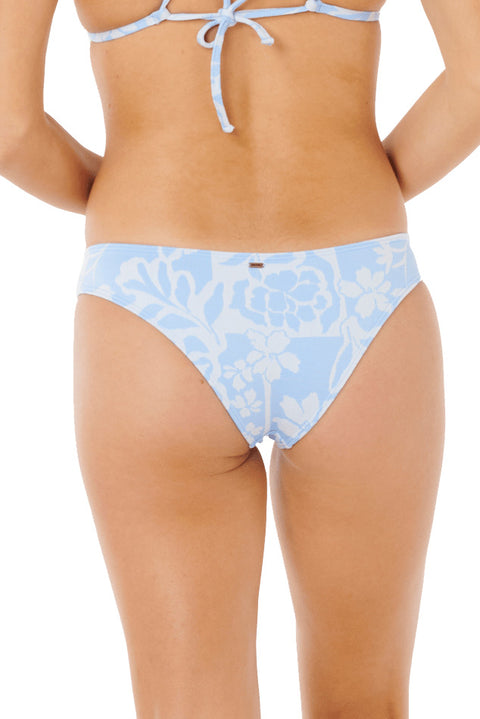 Rip Curl Pacific Coast Cheeky Bikini Bottom - Sky Blue- Back
