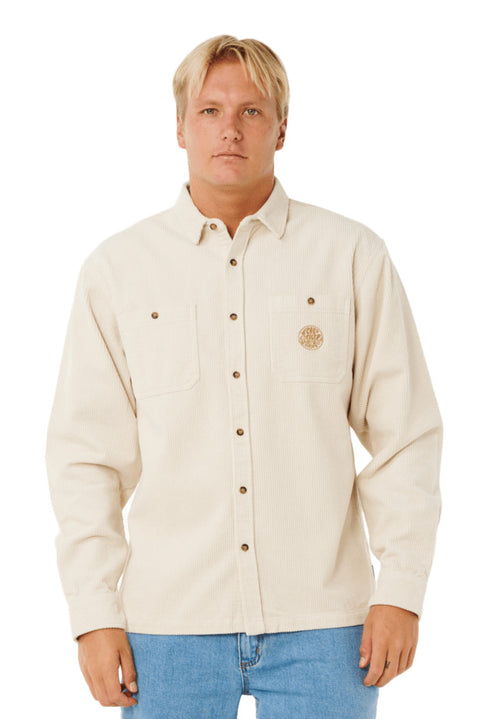 Rip Curl Premium Surf Cord L/S Shirt - Sand Dune- Front