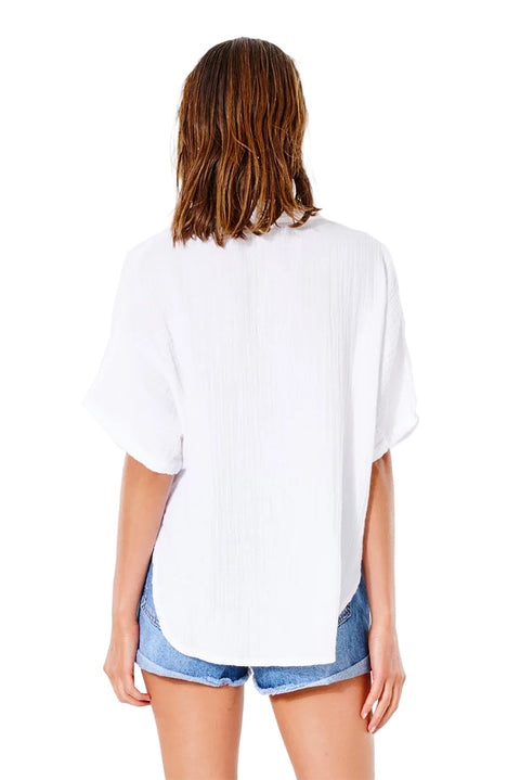 Rip Curl Premium Surf S/S Shirt - White - Back