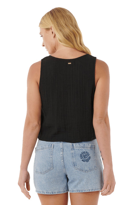 Rip Curl Premium Surf Top - Black- Back