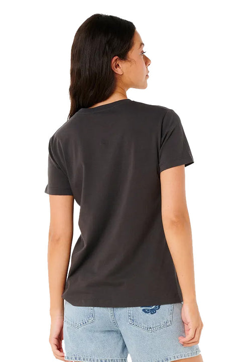 Rip Curl Radiant Standard Tee - Washed Black- Back