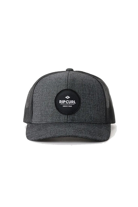 Rip Curl Routine Curve Trucker Hat - Black- Front