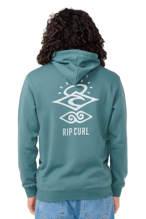 Rip Curl Search Icon Hoodie - Stone Green- Back