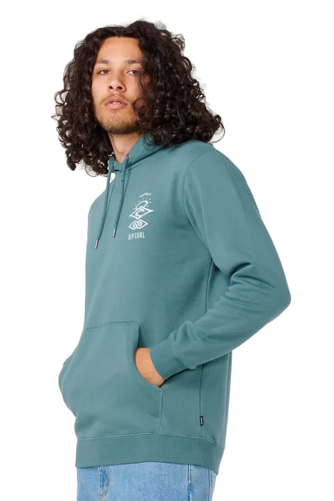 Rip Curl Search Icon Hoodie - Stone Green- Side