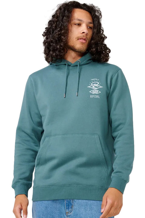 Rip Curl Search Icon Hoodie - Stone Green- Front