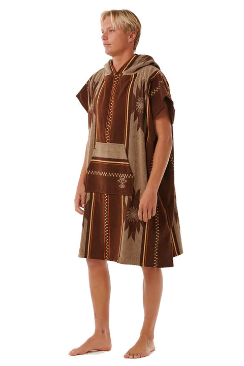 Rip Curl Searchers Hooded Towel - Dusted Chocolate- Side