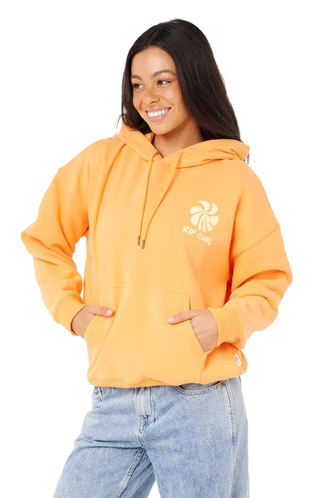 Rip Curl Shore Break Heritage Hoodie- Dusty Orange- Front