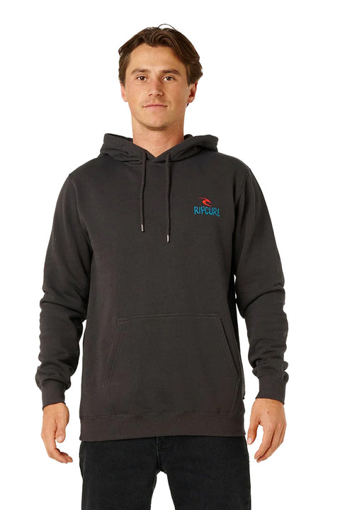 Rip Curl Shred Hood - Washed Black- Front