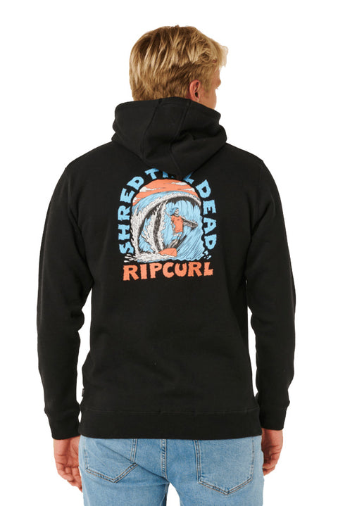 Rip Curl Shred Zip Thru Fleece - Black- Back