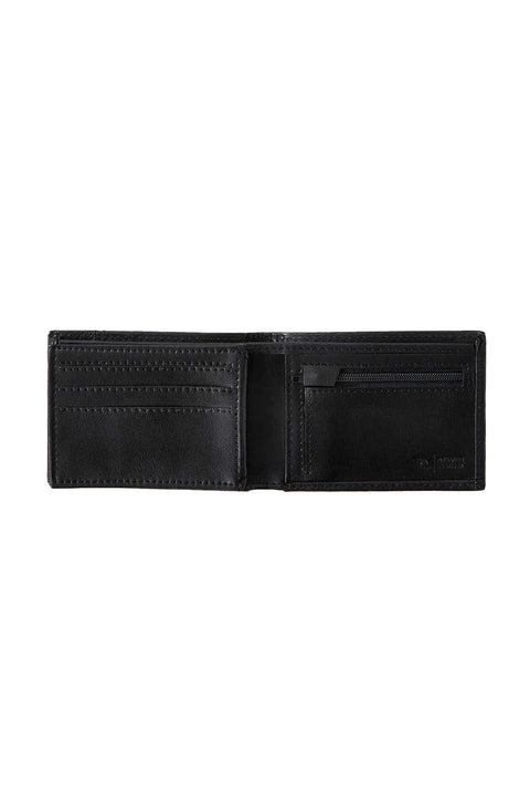 Rip Curl Stacked RFID Slim Wallet - Black - Open 2