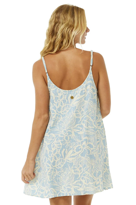 Rip Curl Sun Chaser Cover Up Dress - Blue / White - Back