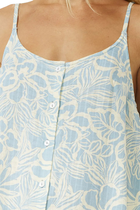 Rip Curl Sun Chaser Cover Up Dress - Blue / White - Front