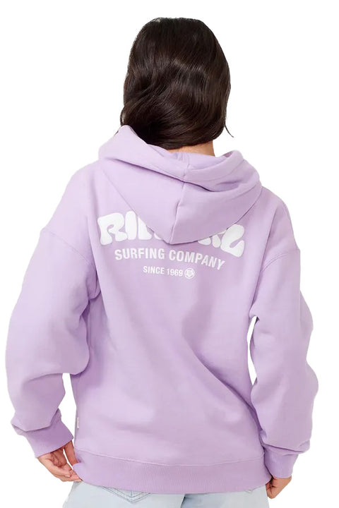 Rip Curl Surf Puff Heritage Hoody - Lavender- Back