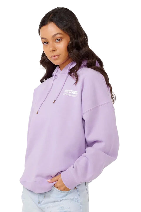 Rip Curl Surf Puff Heritage Hoody - Lavender- Front